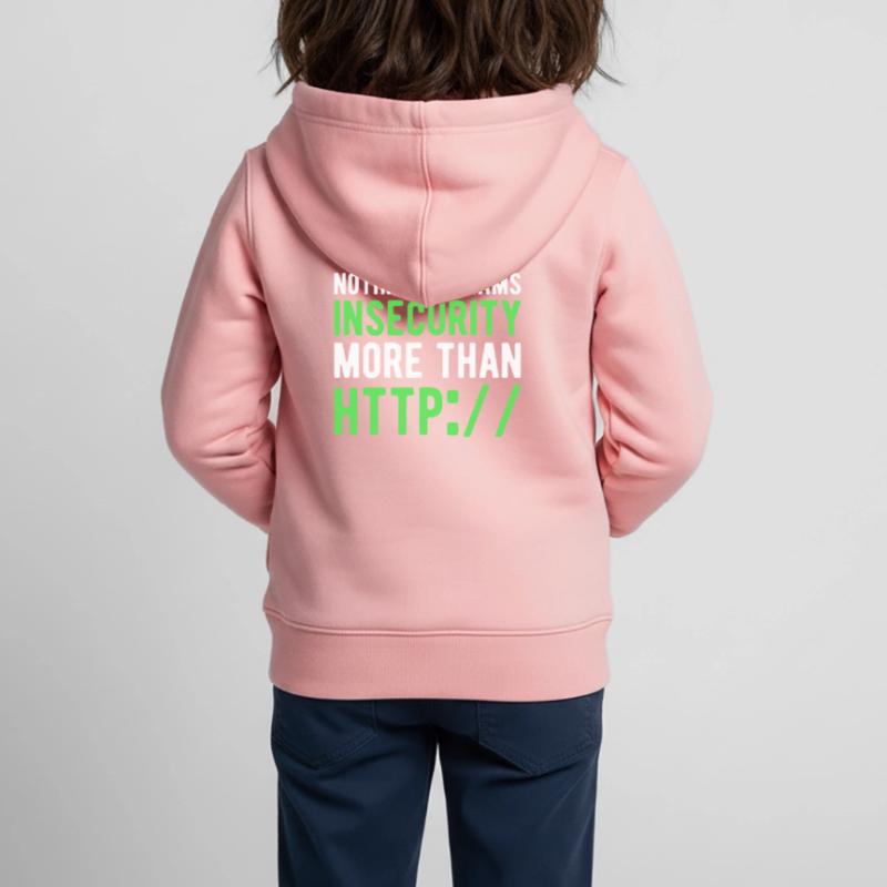 Codeur Programmeur de code binaire Informatique Sweat Premium à capuche zippé enfant bio