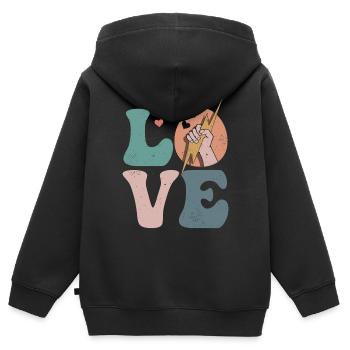 Ingénieur électricien électronique - Sweat Premium à capuche zippé enfant bio - noir - Dos - AI Model Kid Male (0cm)