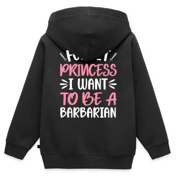 GN - Sweat Premium à capuche zippé enfant bio - noir - Dos - AI Model Kid Male (0cm)