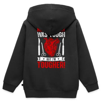 Rétablissement des survivants - Sweat Premium à capuche zippé enfant bio - noir - Dos - AI Model Kid Male (0cm)