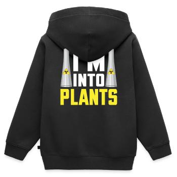 Kernkraftwerk Nuklearingenieur - Kinder Premium Organic Zip Hoodie - Schwarz - Hinten - AI Model Kid Male (0cm)
