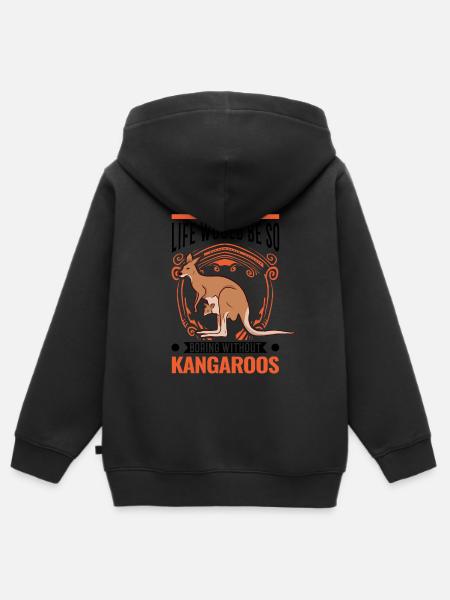 Australisches Känguru Australien Kangaroo - Kinder Premium Organic Zip Hoodie - 