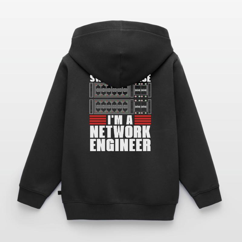 Network Engineer Switch Please I'm A Cybersecurity Kinder Premium Organic Zip Hoodie