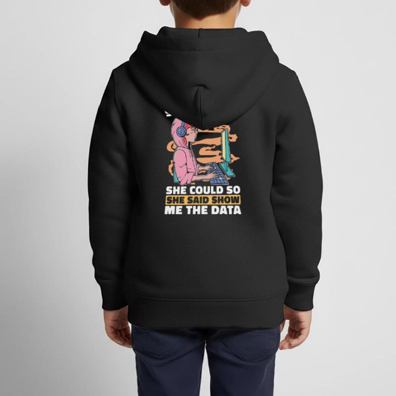 Data Mining She Believed She Could So Data Analyst Kinder Premium Organic Zip Hoodie