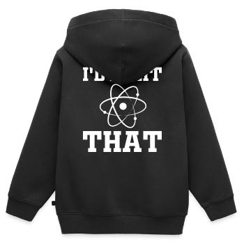 Lustiges Kernkraftwerk Nuklearingenieur - Kinder Premium Organic Zip Hoodie - Schwarz - Hinten - AI Model Kid Male (0cm)