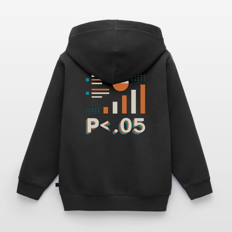 Data Analyst P < .05 Computer Science Programming Kids Premium Organic Zip-up Hoodie