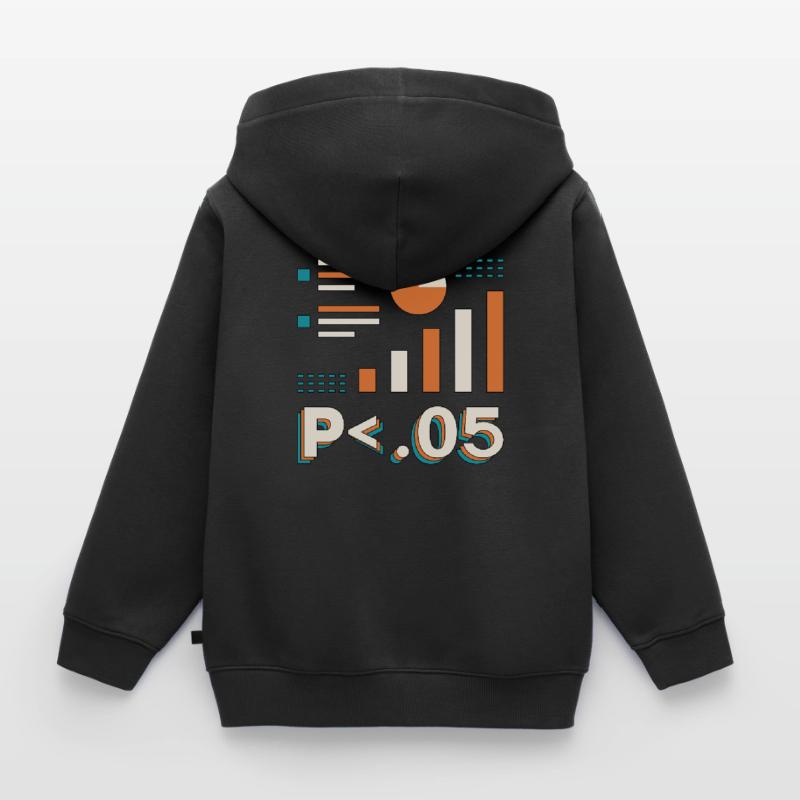Data Analyst P < .05 Computer Science Programming Kids Premium Organic Zip-up Hoodie