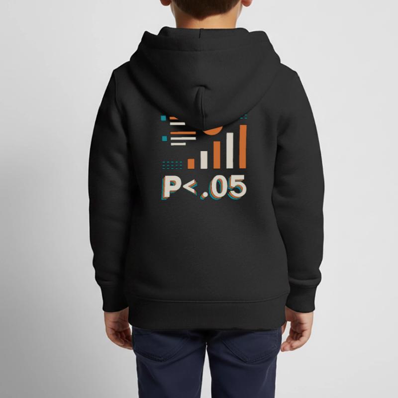 Data Analyst P < .05 Computer Science Programming Kids Premium Organic Zip-up Hoodie