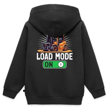 Forklift Driver Forklift Driver - Kids Premium Organic Zip-up Hoodie - black - Back - AI Model Kid Male (0cm)