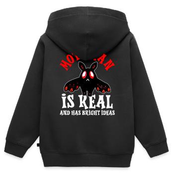Kryptide Kryptozoologie - Kinder Premium Organic Zip Hoodie - Schwarz - Hinten - AI Model Kid Male (0cm)