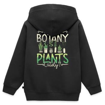 Botanique Avez-vous des plantes botaniques dernièrement Horticulture - Sweat Premium à capuche zippé enfant bio - noir - Dos - AI Model Kid Male (0cm)