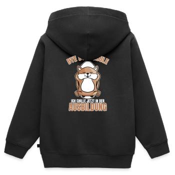 Schulabschluss Realschule Abschluss Hauptschule - Kinder Premium Organic Zip Hoodie - Schwarz - Hinten - AI Model Kid Male (0cm)