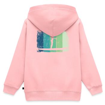 Stand Up Paddling Stand Up Board Sup - Kinder Premium Organic Zip Hoodie - Rosa - Hinten - AI Model Kid Female (0cm)