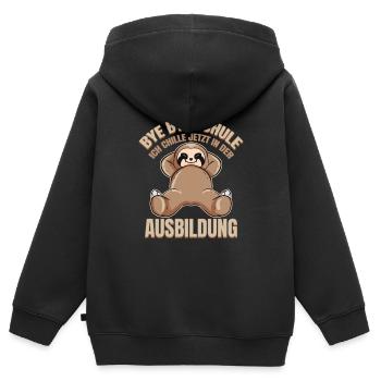 Schulabschluss Realschule Abschluss Hauptschule - Kinder Premium Organic Zip Hoodie - Schwarz - Hinten - AI Model Kid Male (0cm)