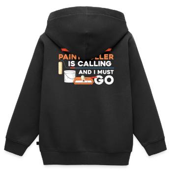 House Painter Decorator My Paint - Kinder Premium Organic Zip Hoodie - Schwarz - Hinten - AI Model Kid Male (0cm)