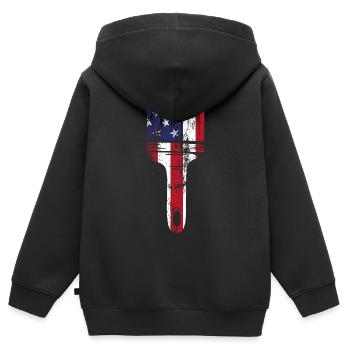 House Painter Decorator Paint - Kinder Premium Organic Zip Hoodie - Schwarz - Hinten - AI Model Kid Male (0cm)