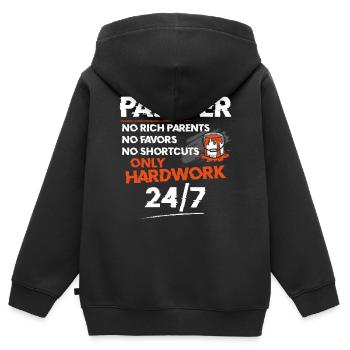 House Painter Decorator Painter No - Kinder Premium Organic Zip Hoodie - Schwarz - Hinten - AI Model Kid Male (0cm)