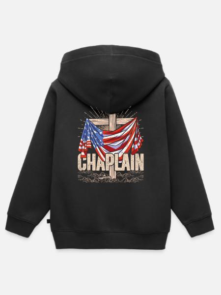 Kaplan Kleriker Pfarrer - Kinder Premium Organic Zip Hoodie - Schwarz