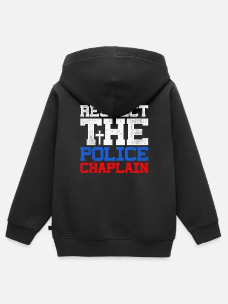 Polizeipfarrer Kaplan Kleriker - Kinder Premium Organic Zip Hoodie - Schwarz