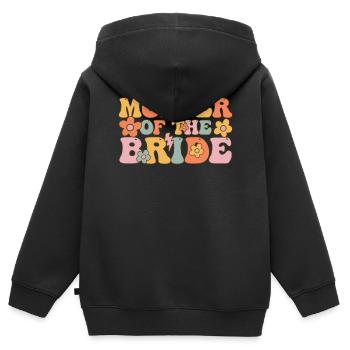 Groovy Brautparty Bachelorette - Kinder Premium Organic Zip Hoodie - Schwarz - Hinten - AI Model Kid Male (0cm)