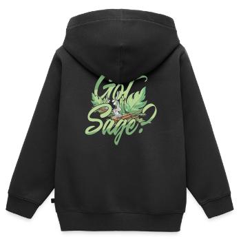 Smudging Apartment Fumigation Got Sage? - Kids Premium Organic Zip-up Hoodie - black - Back - AI Model Kid Male (0cm)