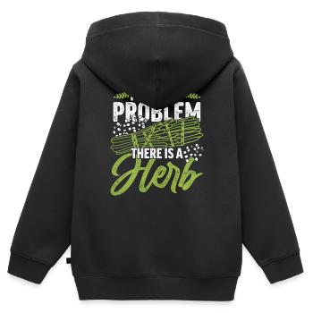 Fumigation d’appartement par la fumée - Sweat Premium à capuche zippé enfant bio - noir - Dos - AI Model Kid Male (0cm)