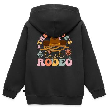 Groovy Brautparty Pferdeliebhaber - Kinder Premium Organic Zip Hoodie - Schwarz - Hinten - AI Model Kid Male (0cm)