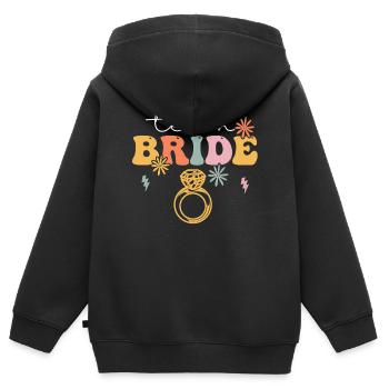 Groovy Brautparty Junggesellinnenabschied - Kinder Premium Organic Zip Hoodie - Schwarz - Hinten - AI Model Kid Male (0cm)