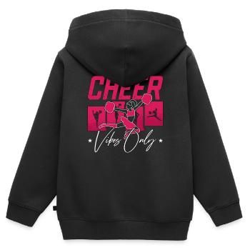 Dance Moves Cheer Vibes Only Breakdance Dancing - Kinder Premium Organic Zip Hoodie - Schwarz - Hinten - AI Model Kid Male (0cm)