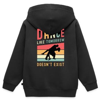 Dance Moves Dance Like Tomorrow Dancefloor Dancing - Kinder Premium Organic Zip Hoodie - Schwarz - Hinten - AI Model Kid Male (0cm)