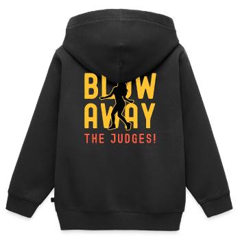 Dance Moves Blow Away The Judges Loves Dancing - Kinder Premium Organic Zip Hoodie - Schwarz - Hinten - AI Model Kid Male (0cm)