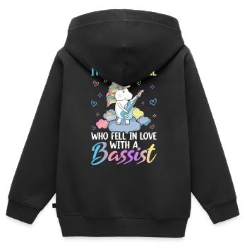 Guitarist - Kids Premium Organic Zip-up Hoodie - black - Back - AI Model Kid Male (0cm)