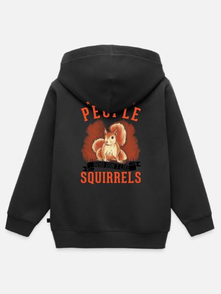 Eichhörnchen Geschenk Grauhörnchen Squirrel - Kinder Premium Organic Zip Hoodie - 