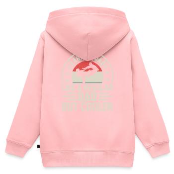 Karate Dad like a regular Dad but Cooler - Kids Premium Organic Zip-up Hoodie - rose - Back - AI Model Kid Female (0cm)
