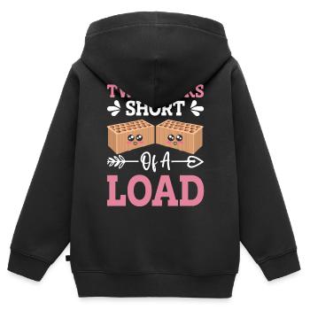Lustiger Südstaaten-Slang Land - Kinder Premium Organic Zip Hoodie - Schwarz - Hinten - AI Model Kid Male (0cm)