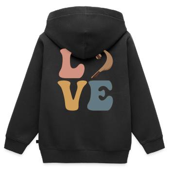 Jai Alai Player - Kids Premium Organic Zip-up Hoodie - black - Back - AI Model Kid Male (0cm)
