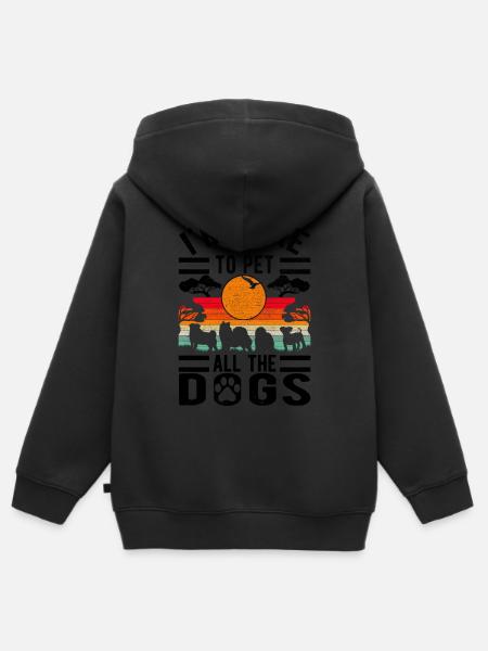 Hunderettung Straßenhund - Kinder Premium Organic Zip Hoodie -