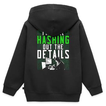 Ethical Hacker Ethischer Hacker - Kinder Premium Organic Zip Hoodie - Schwarz - Hinten - AI Model Kid Male (0cm)