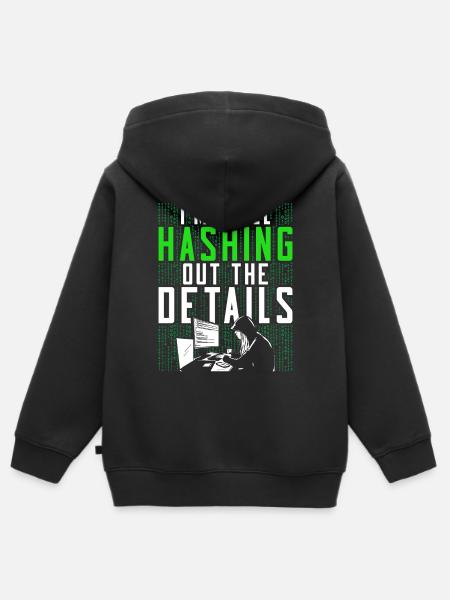 Ethical Hacker Ethischer Hacker - Kinder Premium Organic Zip Hoodie - Schwarz