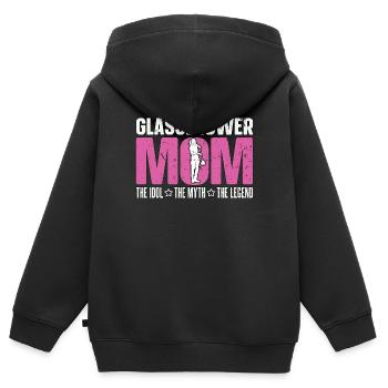 Glassblower Mom The Idol The Myth The Glassblowing - Kinder Premium Organic Zip Hoodie - Schwarz - Hinten - AI Model Kid Male (0cm)