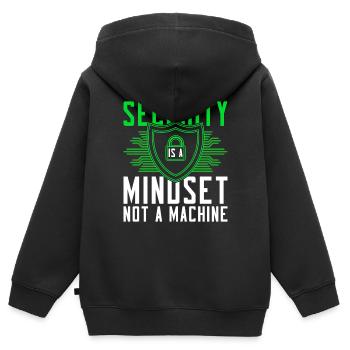 Ethical Hacker Ethischer Hacker - Kinder Premium Organic Zip Hoodie - Schwarz - Hinten - AI Model Kid Male (0cm)