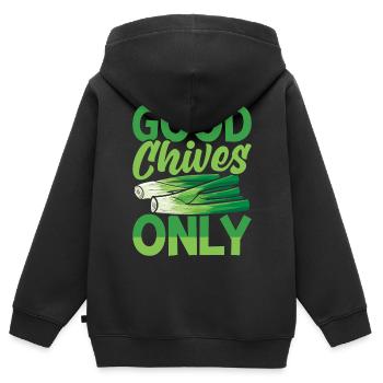 Lustige Zimmerpflanzen-Gärtnerei - Kinder Premium Organic Zip Hoodie - Schwarz - Hinten - AI Model Kid Male (0cm)