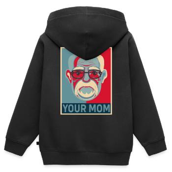Drôle Sigmund Freud Psychologie Psychologue - Sweat Premium à capuche zippé enfant bio - noir - Dos - AI Model Kid Male (0cm)