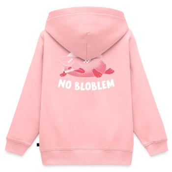 Lustiger Blobfisch Meerestier - Kinder Premium Organic Zip Hoodie - Rosa - Hinten - AI Model Kid Female (0cm)