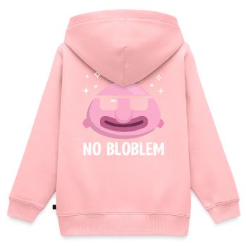 Lustiger Blobfisch Meerestier - Kinder Premium Organic Zip Hoodie - Rosa - Hinten - AI Model Kid Female (0cm)