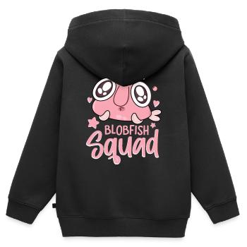 Funny sea creature - Kids Premium Organic Zip-up Hoodie - black - Back - AI Model Kid Male (0cm)