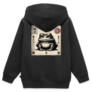 Klassische Silhouette Tierliebhaber Tierhalter - Kinder Premium Organic Zip Hoodie - Schwarz - Hinten - AI Model Kid Male (0cm)