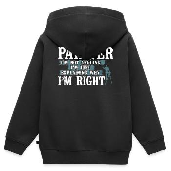 House Painter Decorator Painter - Kinder Premium Organic Zip Hoodie - Schwarz - Hinten - AI Model Kid Male (0cm)