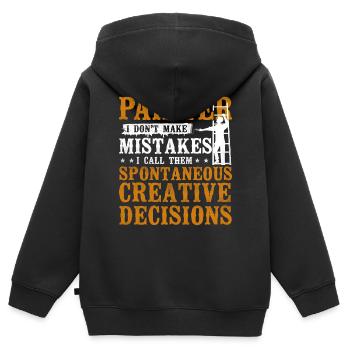 House Painter Decorator Painter I - Kinder Premium Organic Zip Hoodie - Schwarz - Hinten - AI Model Kid Male (0cm)