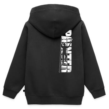House Painter Decorator Painter - Kinder Premium Organic Zip Hoodie - Schwarz - Hinten - AI Model Kid Male (0cm)